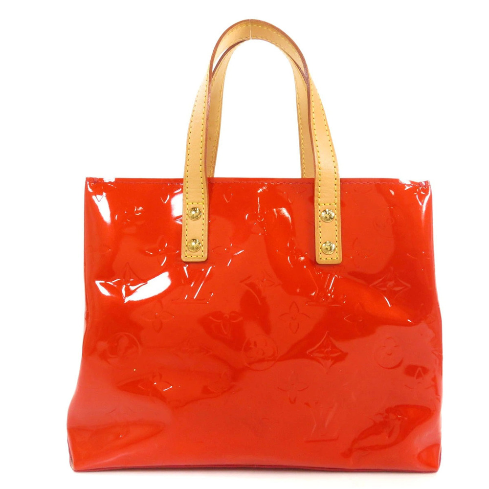 Louis Vuitton Handbag Lead Leather Vernis Rouge Black